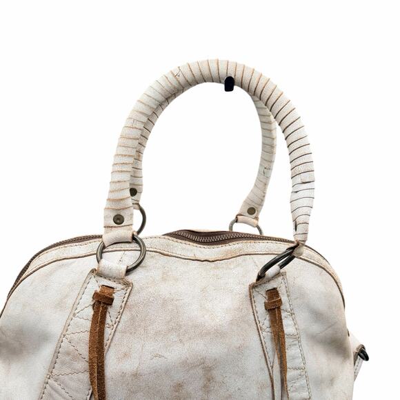 STS Ranchwear Cremello Sansa White Leather Satchel Purse with crossbody STS31179 - Picture 4 of 14